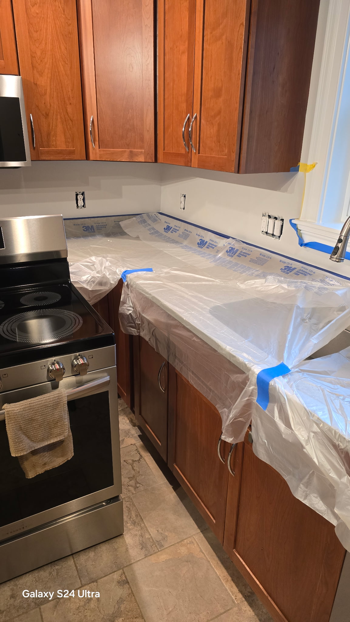 backsplash repair - interior house , kitchen painting