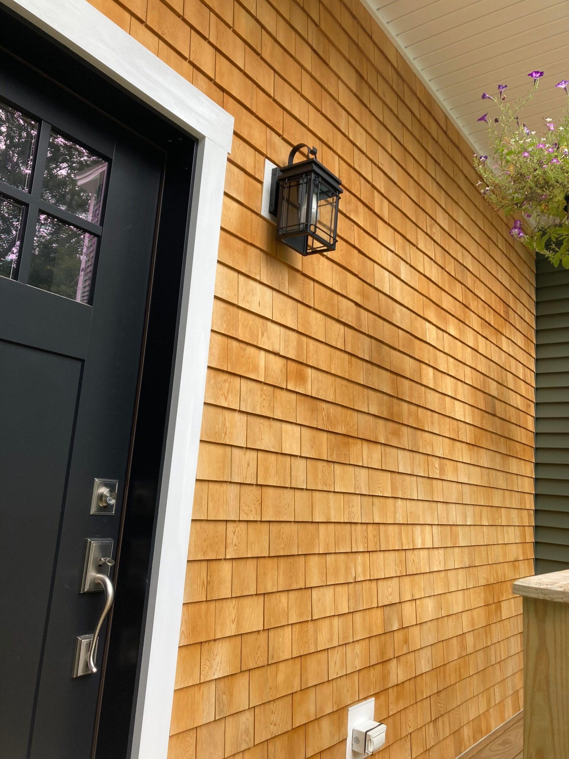 After 2 (1) Gray, ME Interior Siding Staining