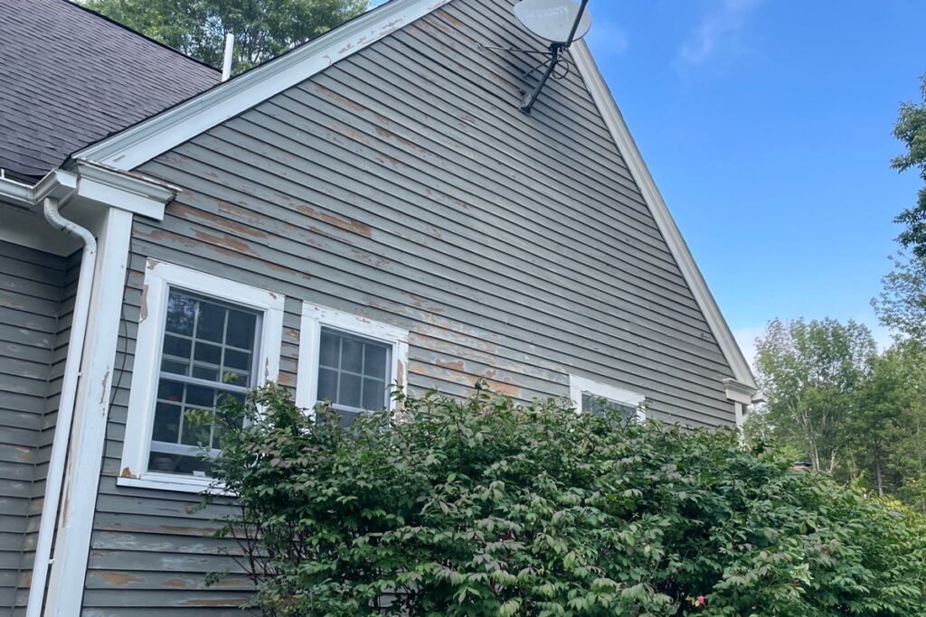 why exterior paint fails 1 Weathered exterior paint showing signs of coating failure