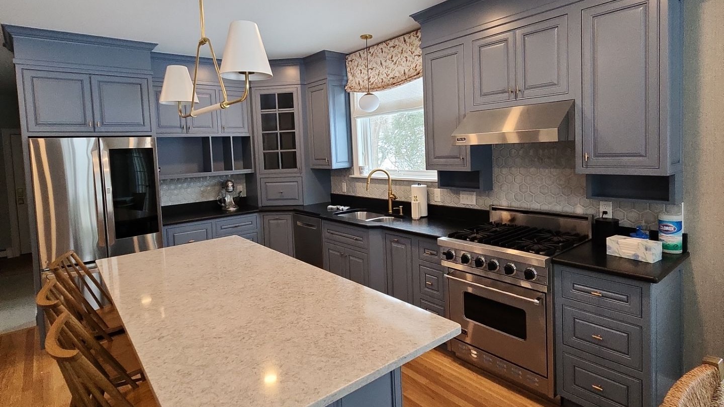 full kitchen repaint in falmouth, me